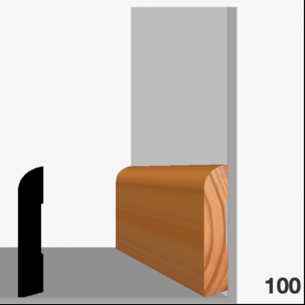Moldura pino (zócalo) 100