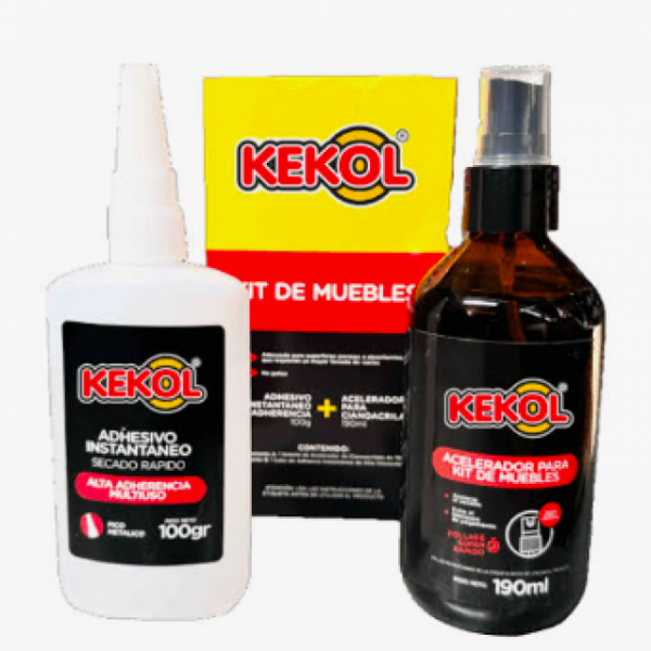 KIT ADHESIVO CIANOCRILATO KF 986 * 100 cc